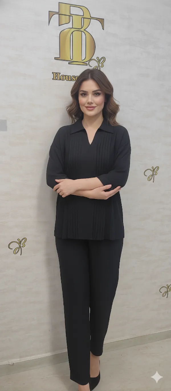 Black_Viscose_Slub_Peppy_Peplum_Co-Ord_Set_For_Women_&_Girls