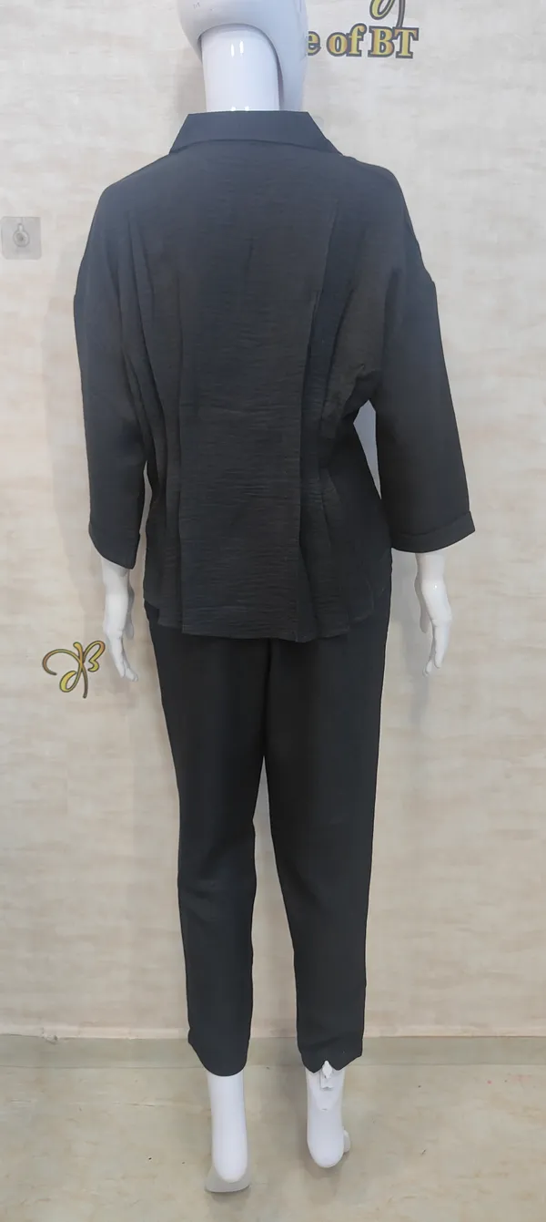 Black_Viscose_Slub_Peppy_Peplum_Co-Ord_Set_For_Women_&_Girls