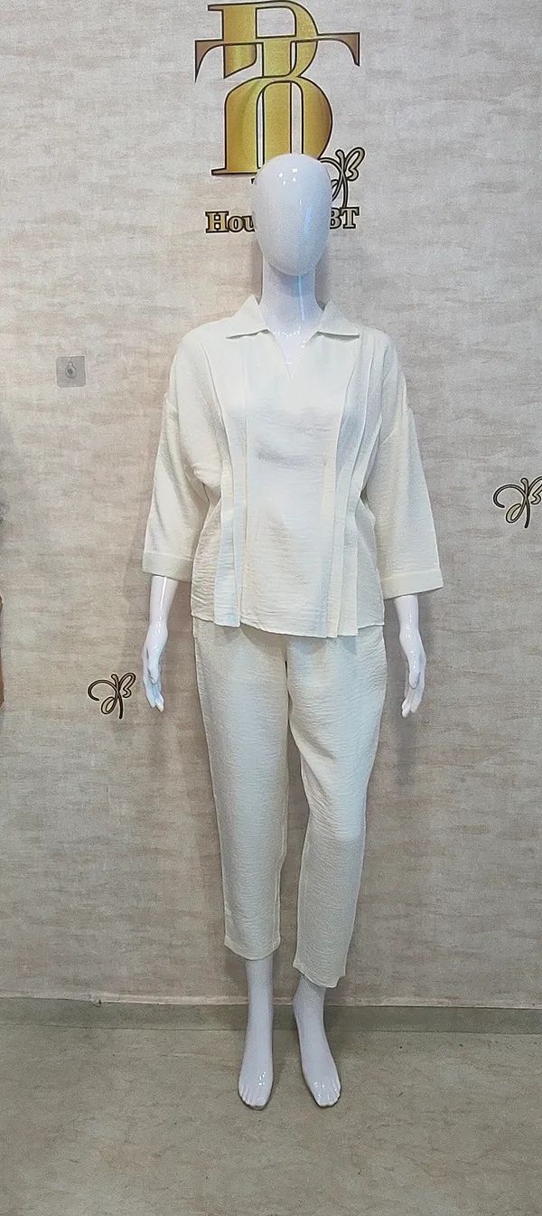 White_Viscose_Slub_Peppy_Peplum_Co-Ord_Set_For_Women_&_Girls