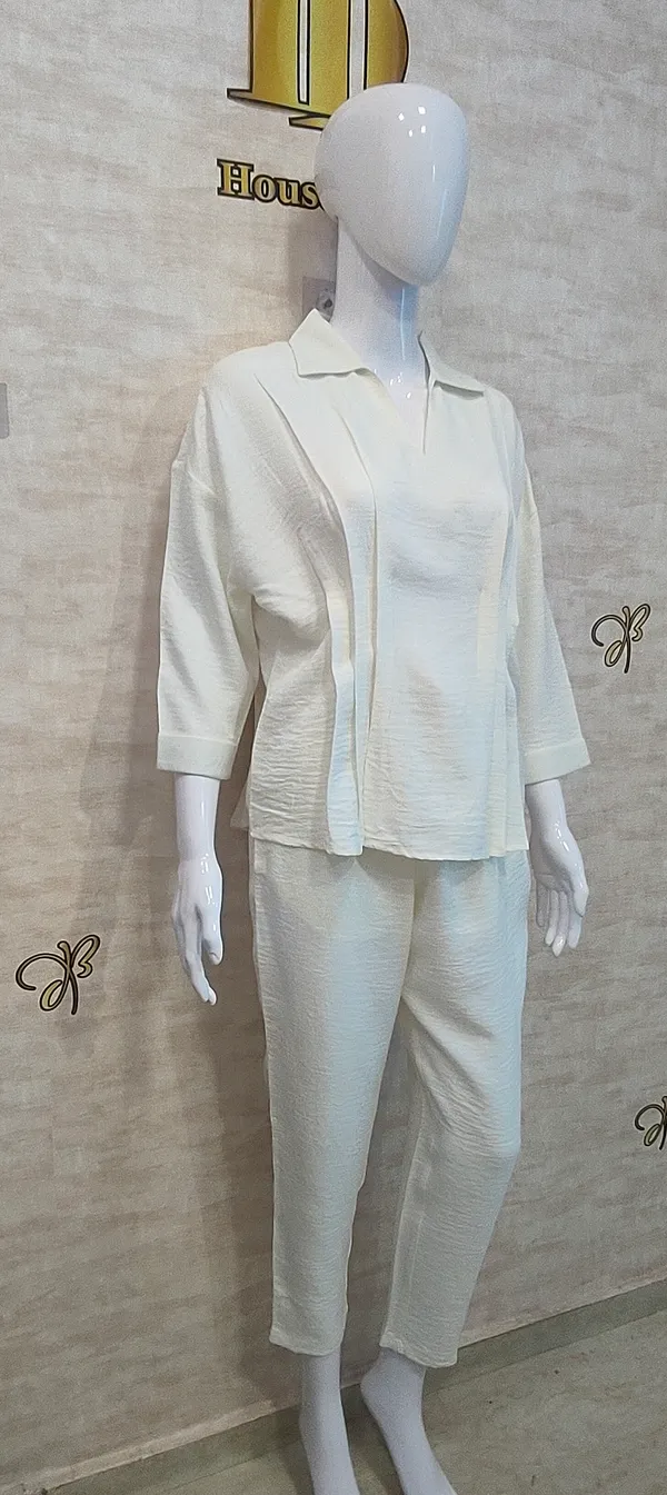 White_Viscose_Slub_Peppy_Peplum_Co-Ord_Set_For_Women_&_Girls