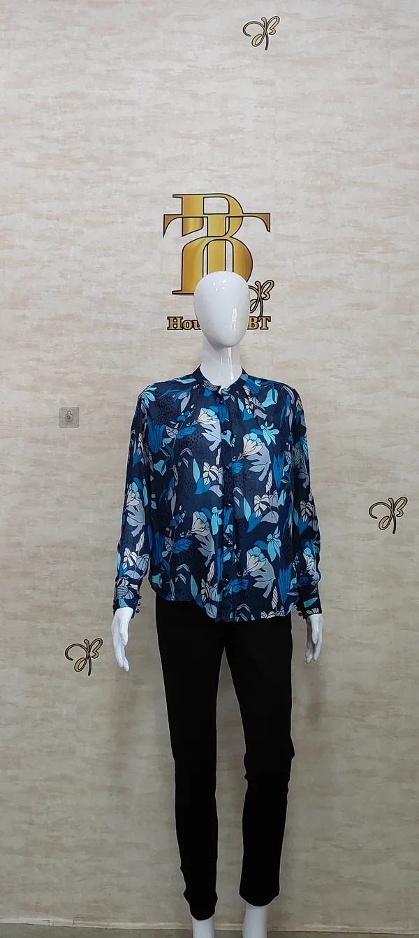 Ocean_Poly_Chinnon_Pearl_Buttoned_Shirt_For_Women_&_Girls