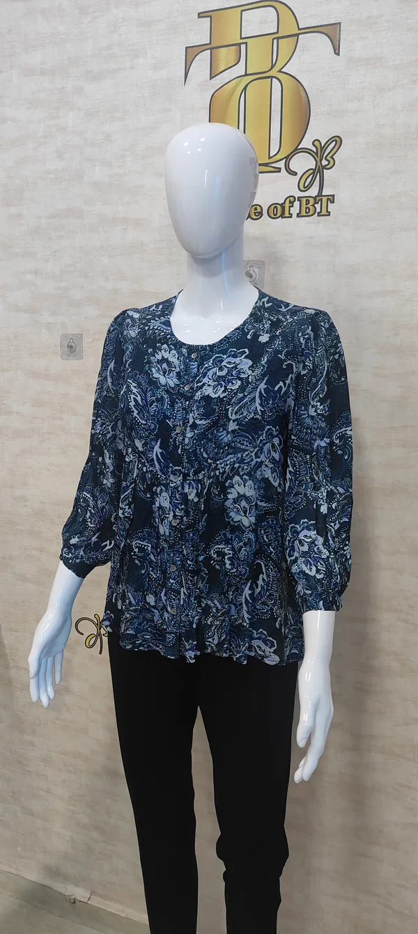Blue_Poly_Pure_Chinon_Printed_Top_For_Women_&_Girls