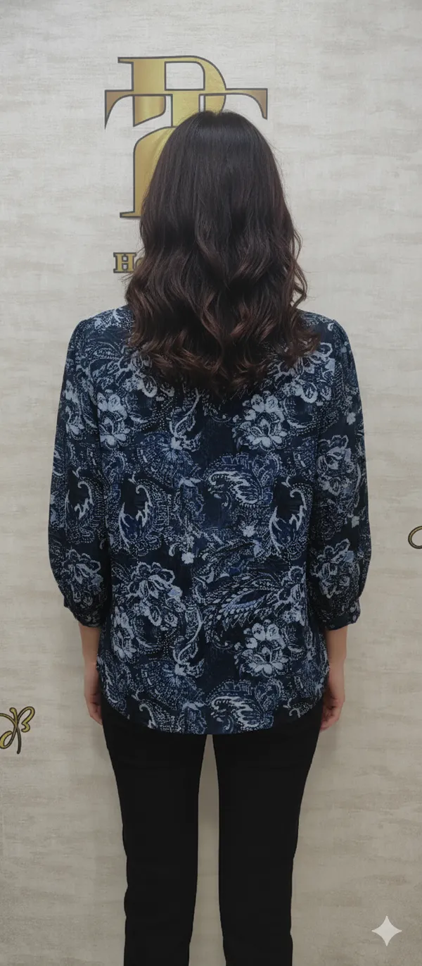 Blue_Poly_Pure_Chinon_Printed_Top_For_Women_&_Girls