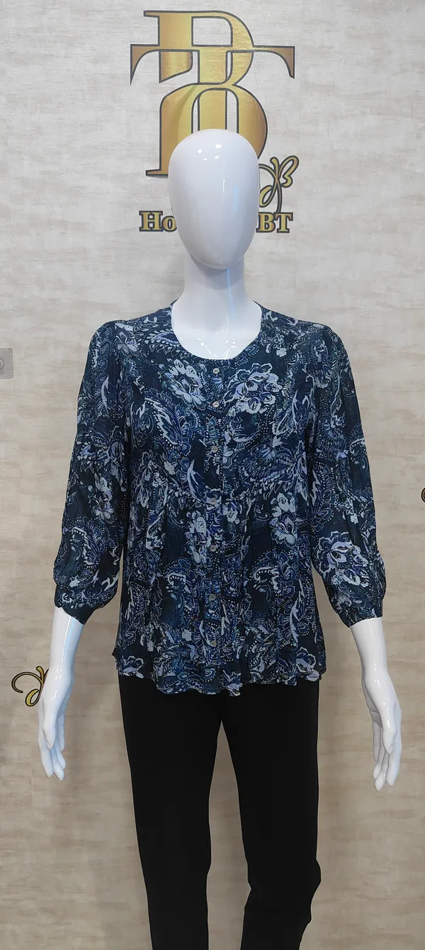Blue_Poly_Pure_Chinon_Printed_Top_For_Women_&_Girls