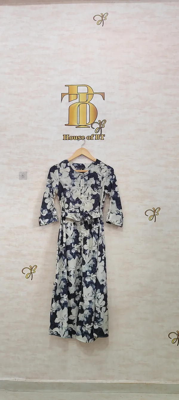 Grey_Poly_Floral_Flared_Dress_For_Women_&_Girls
