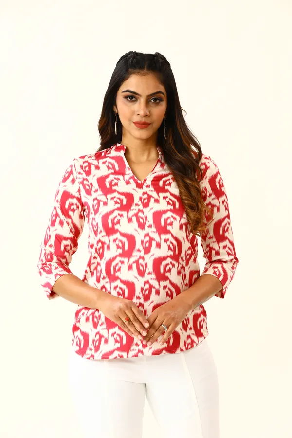 Pink_Poly_Satin_Print_Tunic_For_Women_&_Girls