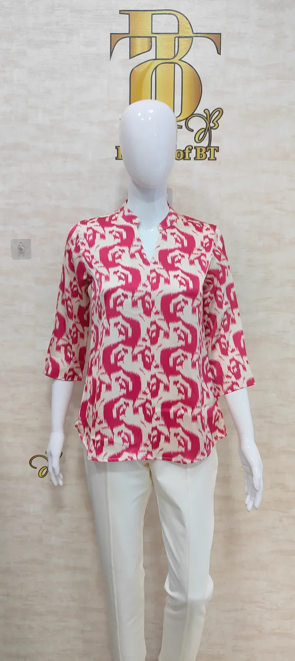 Pink_Poly_Satin_Print_Tunic_For_Women_&_Girls