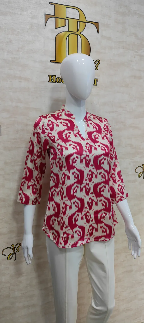 Pink_Poly_Satin_Print_Tunic_For_Women_&_Girls