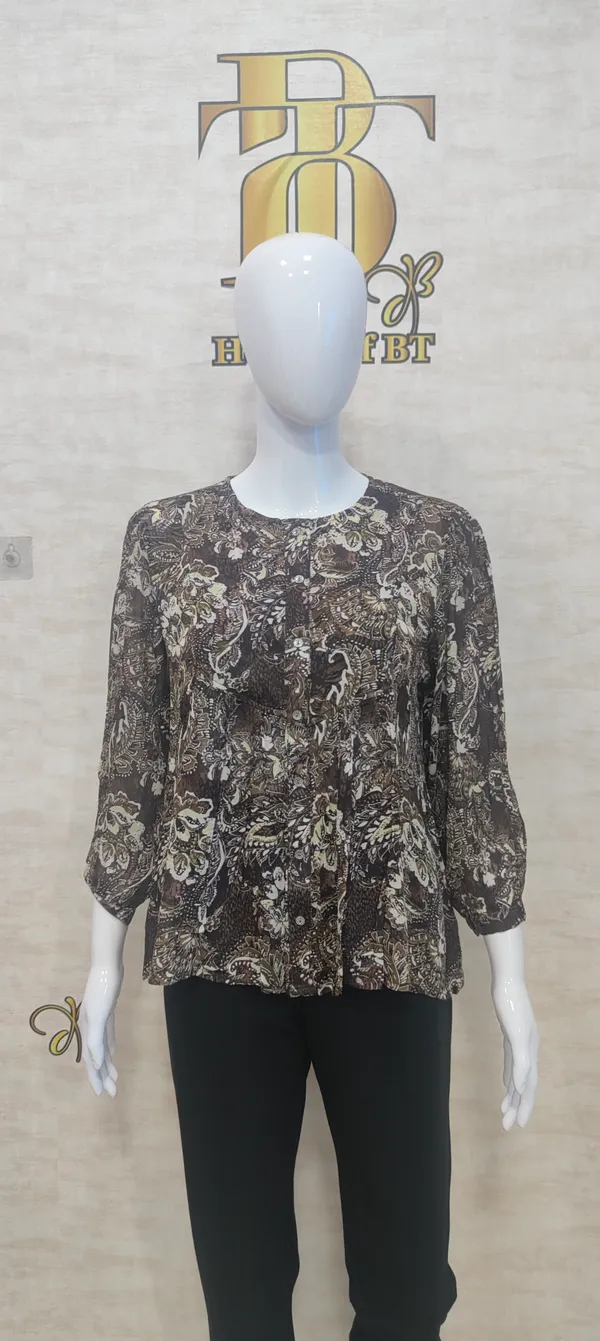 Brown_Poly_Pure_Chinon_Printed_Top_For_Women_&_Girls