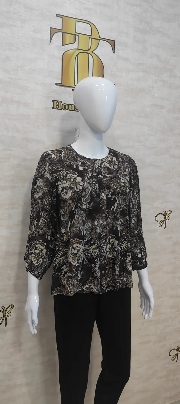 Brown_Poly_Pure_Chinon_Printed_Top_For_Women_&_Girls