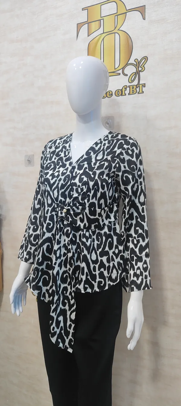 Black_Poly_Abstract_Animal_Print_Satin_Top_For_Women_&_Girls