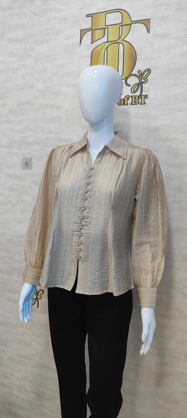 Fawn_Poly_Hemium_Stripe_Top_For_Women_&_Girls
