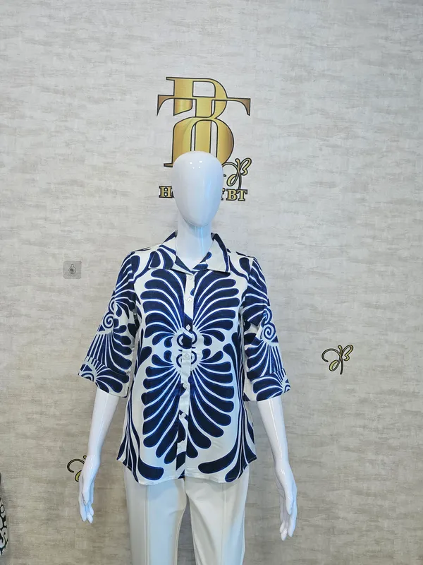 Blue_Satin_Segment_Print_Satin_Shirt_For_Women_&_Girls