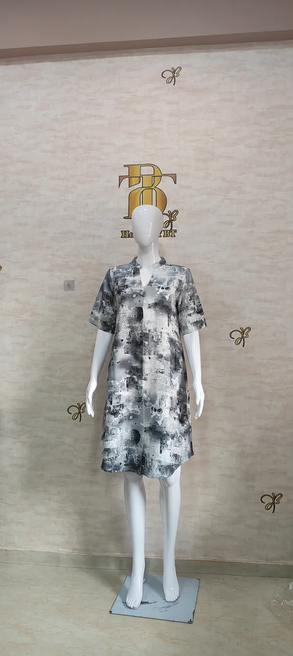 Grey_Rayon_Blend_Abstract_Shift_Print_Dress_For_Women_&_Girls