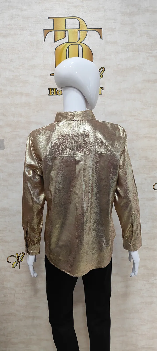 Gold_Poly_Shimmery_Shirt_For_Women_&_Girls