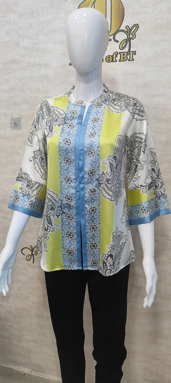 Blue_Satin_Boho_Breeze_Tunic_For_Women_&_Girls