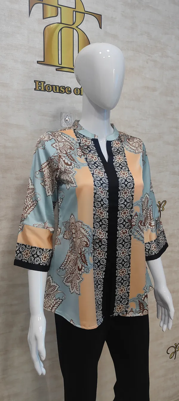 Black_Satin_Boho_Breeze_Tunic_For_Women_&_Girls