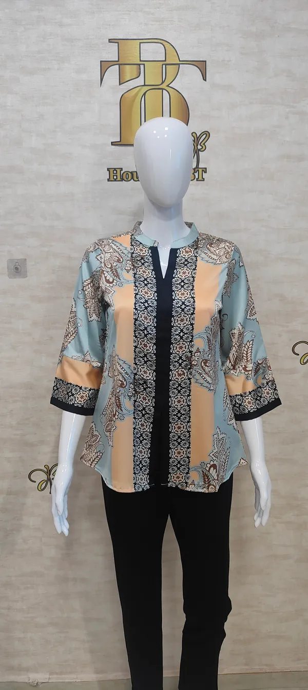 Black_Satin_Boho_Breeze_Tunic_For_Women_&_Girls