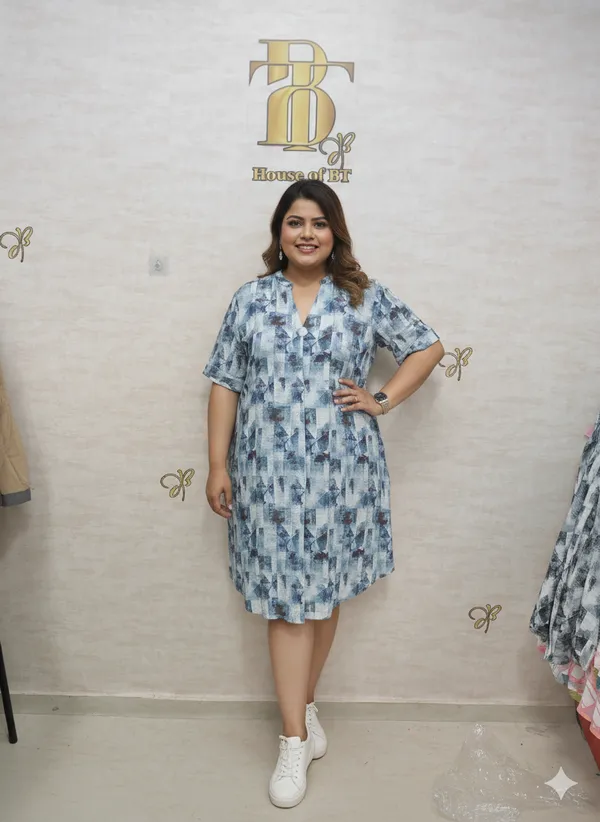 Blue_Rayon_Blend_Geo_Abstract_Print_Dress_For_Women_&_Girls