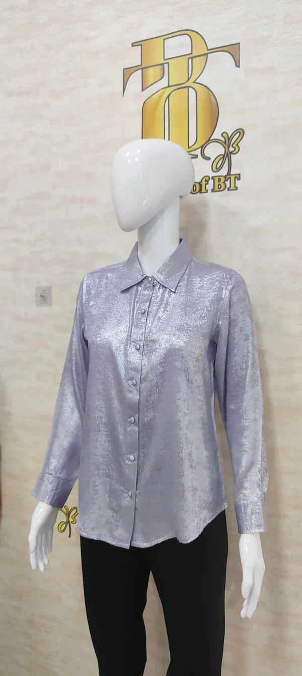 Mauve_Poly_Shimmery_Shirt_For_Women_&_Girls