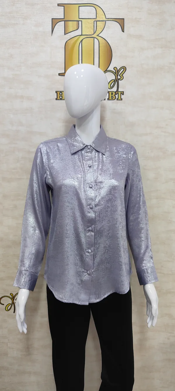 Mauve_Poly_Shimmery_Shirt_For_Women_&_Girls