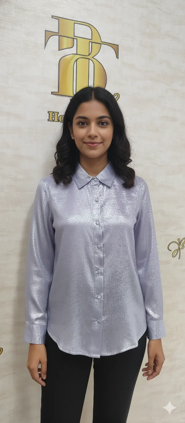 Mauve_Poly_Shimmery_Shirt_For_Women_&_Girls