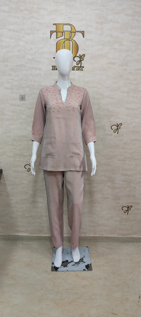 Pink_Rayon_Blend_Pearly_Elegant_Co-Ord_Set_For_Women_&_Girls