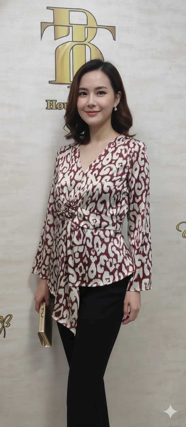 Maroon_Poly_Abstract_Animal_Print_Satin_Top_For_Women_&_Girls