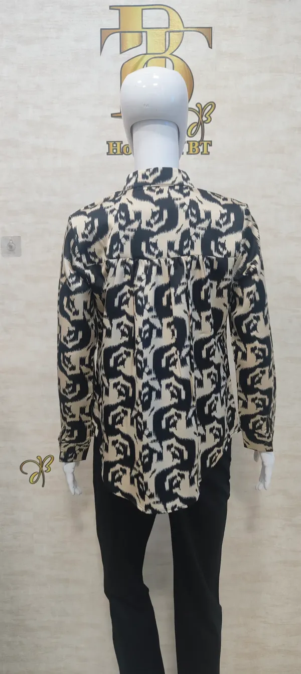 Black_Cotton_Blend_Satin_Print_Shirt_For_Women_&_Girls