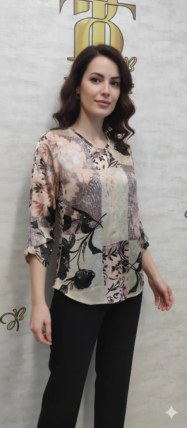 Skin_Poly_Satin_Bow_Top_For_Women_&_Girls