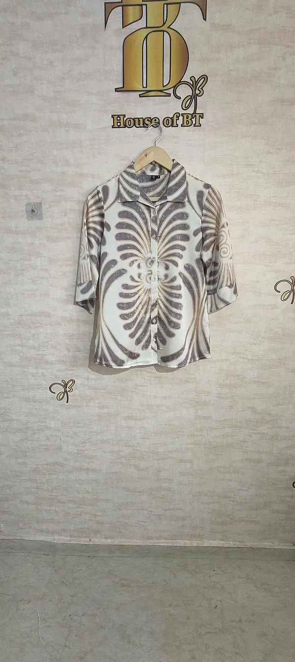 Grey_Satin_Segment_Print_Satin_Shirt_For_Women_&_Girls