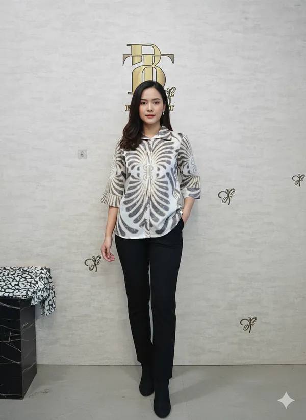 Grey_Satin_Segment_Print_Satin_Shirt_For_Women_&_Girls