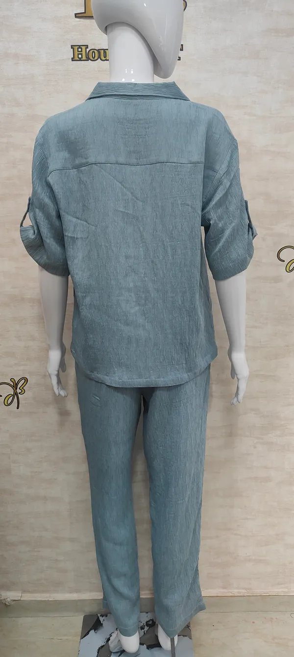 Blue_Rayon_Blend_Not_So_Casual_Co-Ord_Set_For_Women_&_Girls