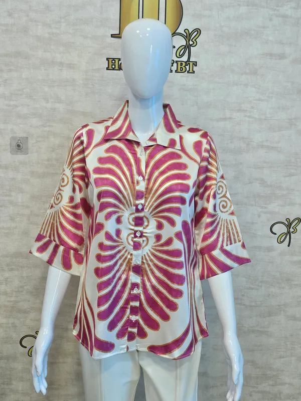 Pink_Satin_Segment_Print_Satin_Shirt_For_Women_&_Girls
