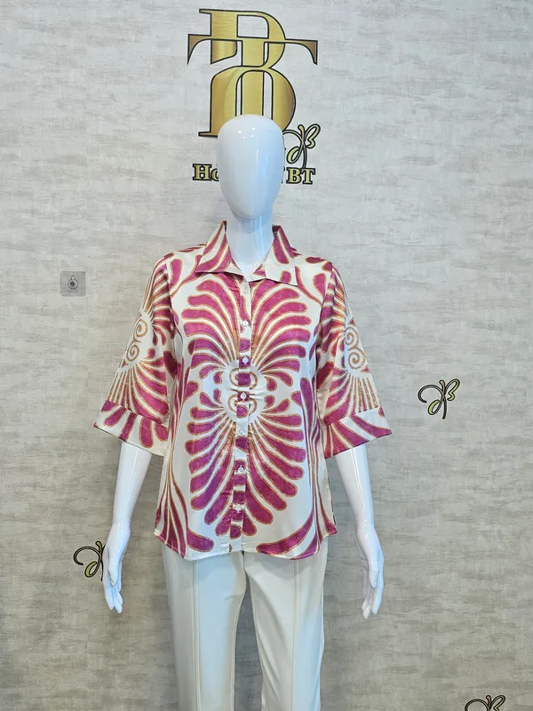 Pink_Satin_Segment_Print_Satin_Shirt_For_Women_&_Girls
