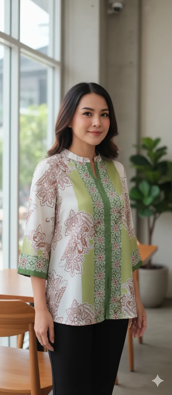 Green_Satin_Boho_Breeze_Tunic_For_Women_&_Girls