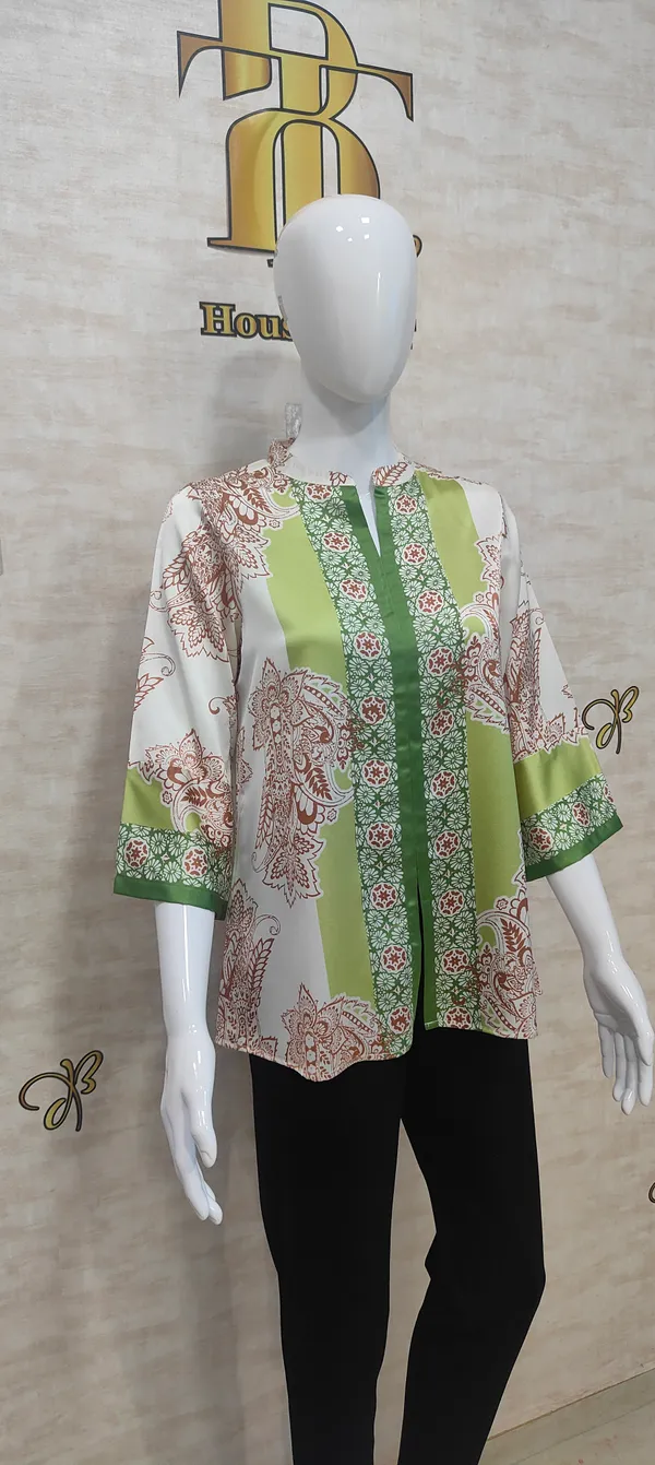 Green_Satin_Boho_Breeze_Tunic_For_Women_&_Girls