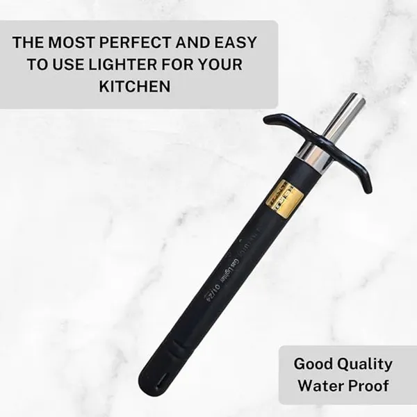 E.A.G.L.E_&_M.I.L.T.O.N_Kitchen_Gas_Lighter_|_Easy_Grip_Metal_Body_|_Durable_&_Long-Lasting_Ignition_|_Safe_&_Reliable_For_Gas_Stoves,_Restaurants_&_Home_Kitchen_Use