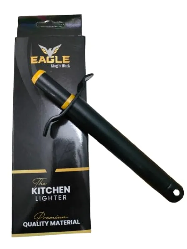 E.A.G.L.E_&_M.I.L.T.O.N_Kitchen_Gas_Lighter_|_Easy_Grip_Metal_Body_|_Durable_&_Long-Lasting_Ignition_|_Safe_&_Reliable_For_Gas_Stoves,_Restaurants_&_Home_Kitchen_Use