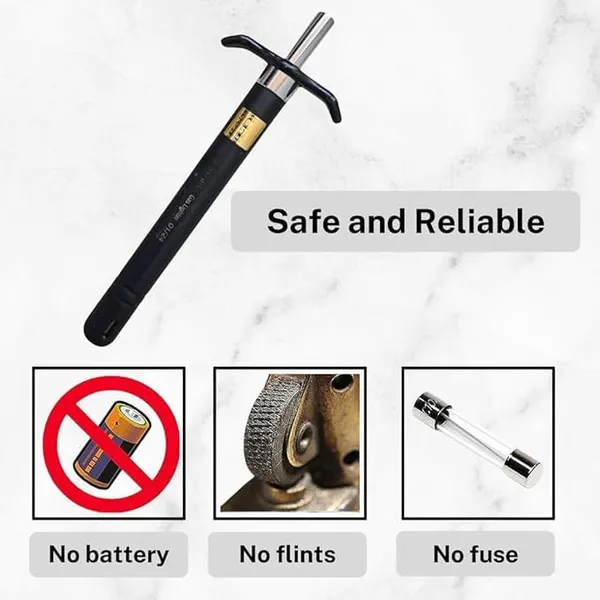 E.A.G.L.E_&_M.I.L.T.O.N_Kitchen_Gas_Lighter_|_Easy_Grip_Metal_Body_|_Durable_&_Long-Lasting_Ignition_|_Safe_&_Reliable_For_Gas_Stoves,_Restaurants_&_Home_Kitchen_Use