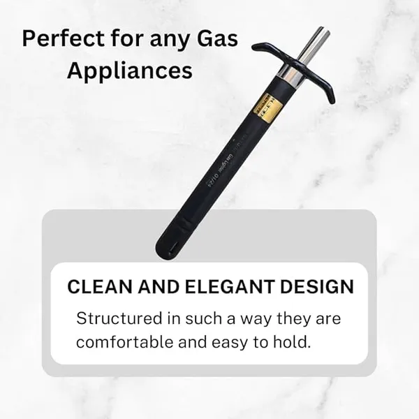 E.A.G.L.E_&_M.I.L.T.O.N_Kitchen_Gas_Lighter_|_Easy_Grip_Metal_Body_|_Durable_&_Long-Lasting_Ignition_|_Safe_&_Reliable_For_Gas_Stoves,_Restaurants_&_Home_Kitchen_Use