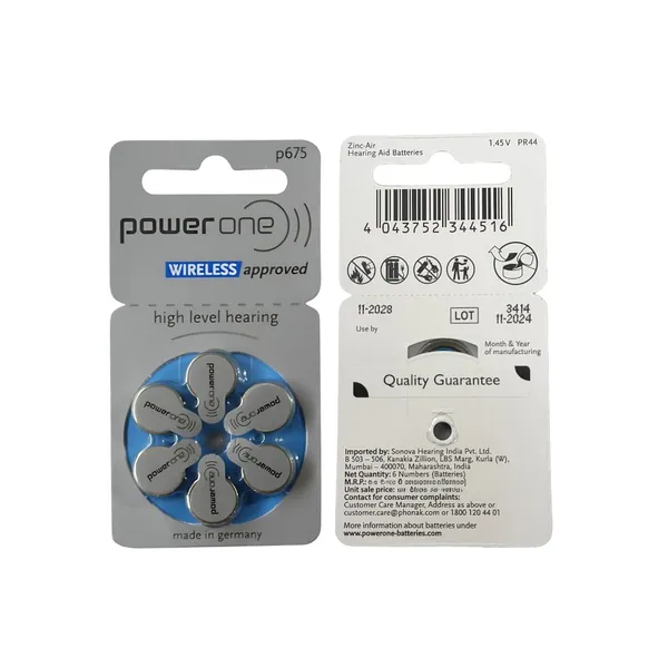 Power_One_P675_Hearing_Aid_Battery_((Pack_Of_10),_60_Pieces)