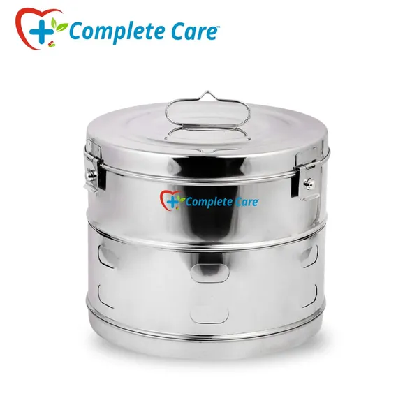 Stainless_Steel_Jointed_Dressing_Drum,_Autoclavable_Sterilization_Container_For_Medical_&_Surgical_Use,_Secure_Lock_&_Durable_Design_(11''_X_9'')
