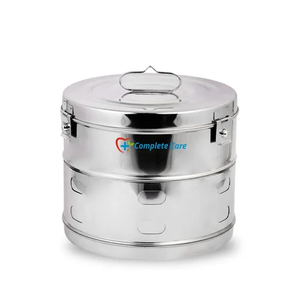 Stainless_Steel_Jointed_Dressing_Drum,_Autoclavable_Sterilization_Container_For_Medical_&_Surgical_Use,_Secure_Lock_&_Durable_Design_(11''_X_9'')