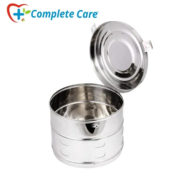 Stainless_Steel_Jointed_Dressing_Drum,_Autoclavable_Sterilization_Container_For_Medical_&_Surgical_Use,_Secure_Lock_&_Durable_Design_(11''_X_9'')