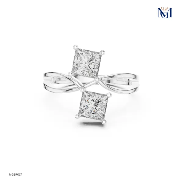 925_Silver_Double_Princess_Cut_Moissanite_Bypass_Ring