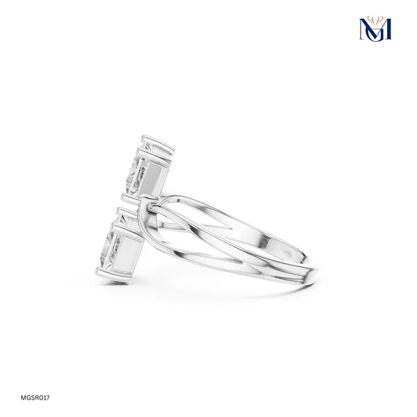 925_Silver_Double_Princess_Cut_Moissanite_Bypass_Ring