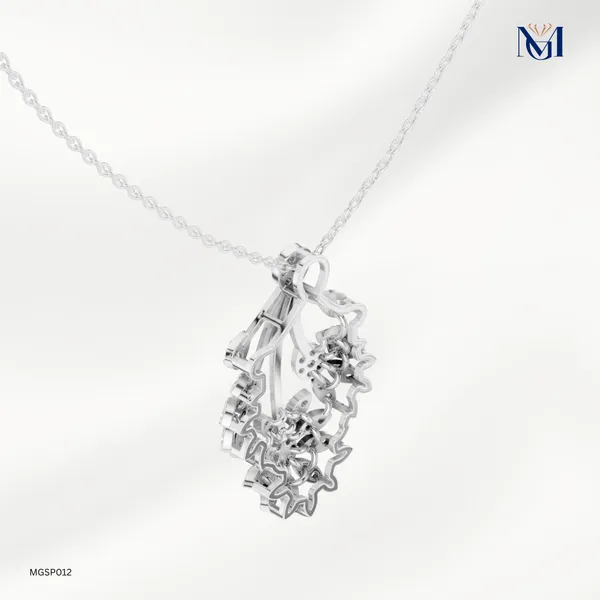 925_Silver_Nature_Bloom_Sparkle_Pendant_For_Women