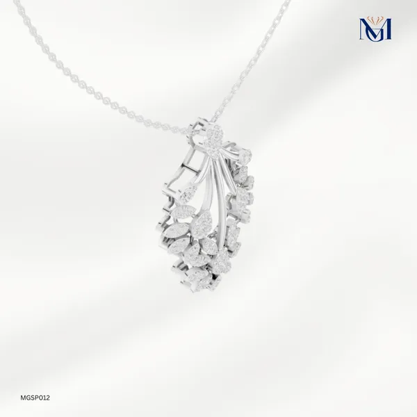 925_Silver_Nature_Bloom_Sparkle_Pendant_For_Women