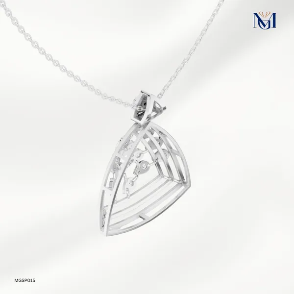 925_Silver_Rose_Cascade_Prism_Moissanite_Pendant_For_Women